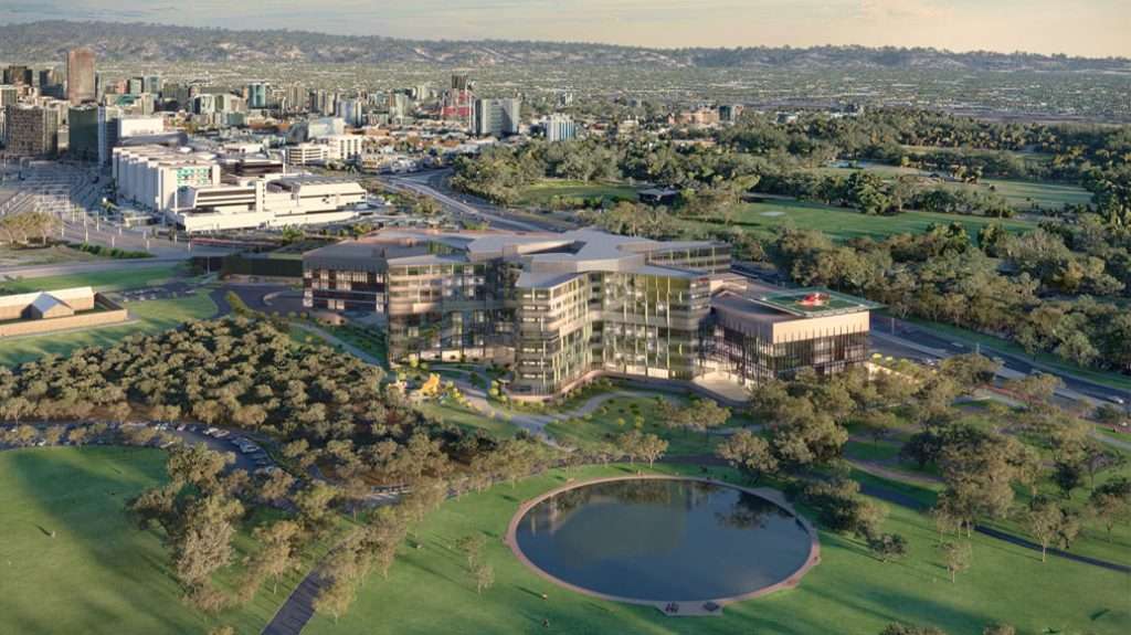 Render of the new Women's and Children's hospital